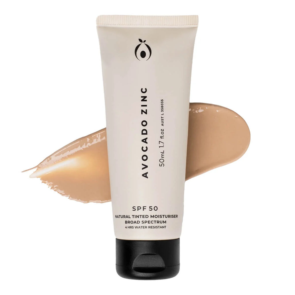 Avocado Zinc SPF 50 Natural Tinted Moisturiser