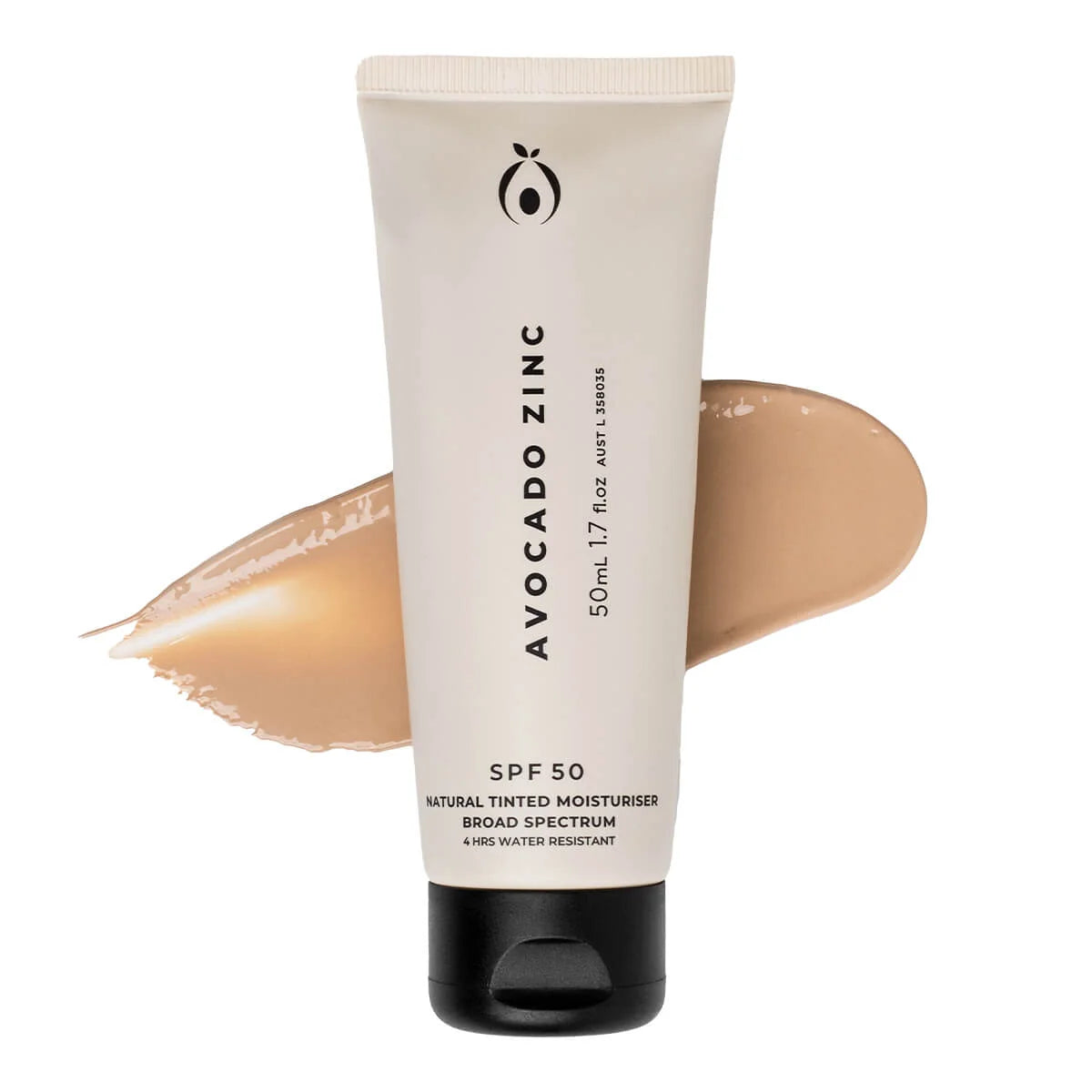 Avocado Zinc SPF 50 Natural Tinted Moisturiser